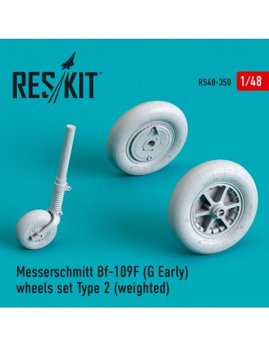 Bf-109 (F, G-early) wheels set type 2 (weighted) 