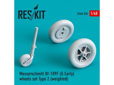Bf-109 (F, G-early) wheels set type 2 (weighted) 