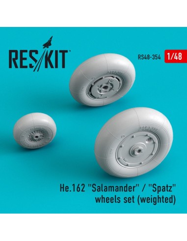 He.162 Salamander / Spatz wheels set (weighted) 
