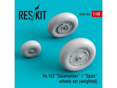 He.162 Salamander / Spatz wheels set (weighted) 