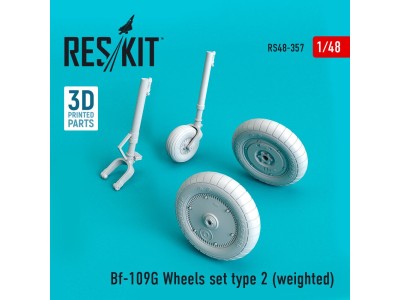 Bf-109G wheels set type 2 (weighted) 