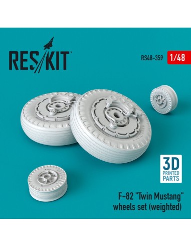 F-82 Twin Mustang (weighted) wheels set 