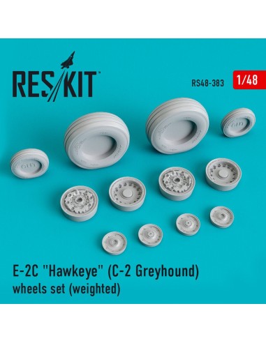 E-2C Hawkeye (C-2 Greyhound) wheels set (weighted) 