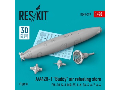 A/A42R-1 Buddy air refueling store (1 pcs) (F/A-18, S-3, MQ-25, A-6, EA-6, A-7, A-4) (3D Printed) 