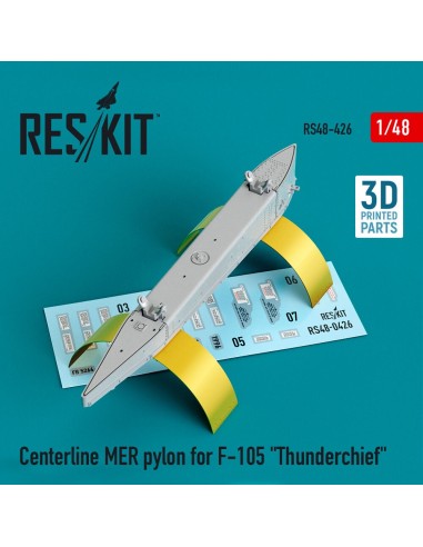 Centerline MER pylon for F-105 Thunderchief (3D Printed) 