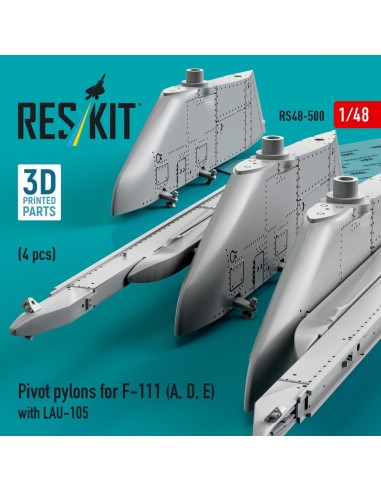 Pivot pylons for F-111 (A, D, E) with LAU-105 (4 pcs) (3D Printed) 