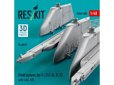 Pivot pylons for F-111 (A, D, E) with LAU-105 (4 pcs) (3D Printed) 