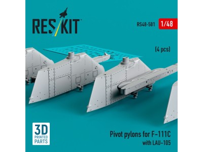 Pivot pylons for F-111C with LAU-105 (4 pcs) (3D Printed) 