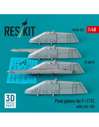 Pivot pylons for F-111C with LAU-105 (4 pcs) (3D Printed) 