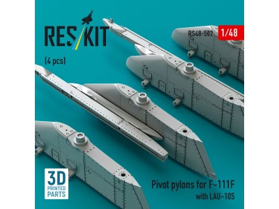 Pivot pylons for F-111F with LAU-105 (4 pcs) (3D Printed) 