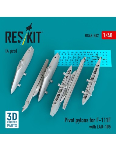 Pivot pylons for F-111F with LAU-105 (4 pcs) (3D Printed) 