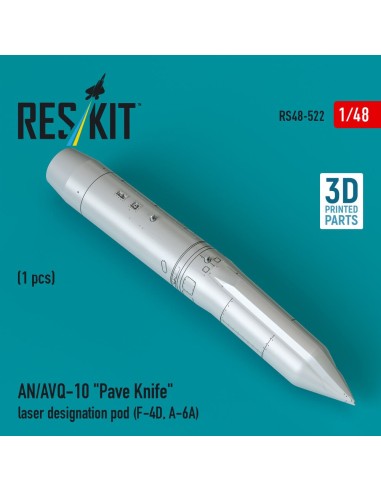 AN/AVQ-10 Pave Knife laser designation pod (1 pcs) (F-4D, A-6A) (3D Printed) 