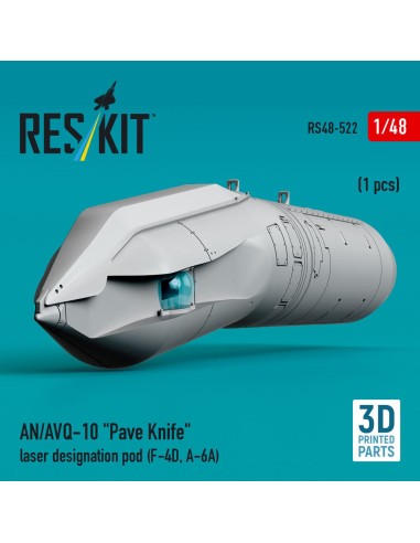 AN/AVQ-10 Pave Knife laser designation pod (1 pcs) (F-4D, A-6A) (3D Printed) 