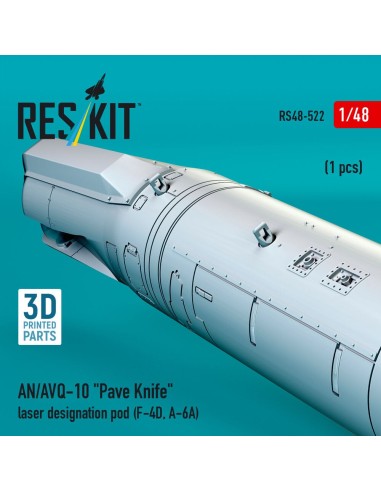AN/AVQ-10 Pave Knife laser designation pod (1 pcs) (F-4D, A-6A) (3D Printed) 