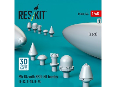 Mk.84 with BSU-50 bombs (2 pcs) (B-52, B-1B, B-2A) (3D printed) 