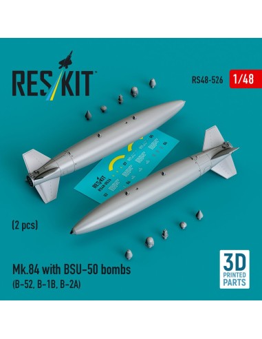 Mk.84 with BSU-50 bombs (2 pcs) (B-52, B-1B, B-2A) (3D printed) 