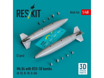 Mk.84 with BSU-50 bombs (2 pcs) (B-52, B-1B, B-2A) (3D printed) 