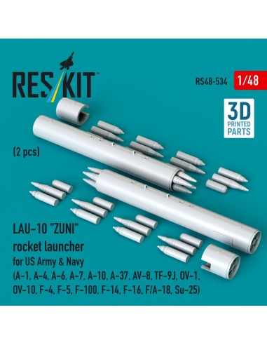 LAU-10 ZUNI rocket launcher for US Army & Navy (2 pcs) (A-1, A-4, A-6, A-7, A-10, A-37, AV-8, TF-9J, OV-1, OV-10, F-4, F-5, F-10