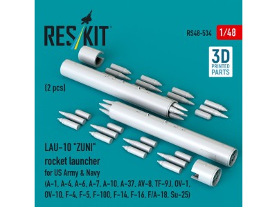 LAU-10 ZUNI rocket launcher for US Army & Navy (2 pcs) (A-1, A-4, A-6, A-7, A-10, A-37, AV-8, TF-9J, OV-1, OV-10, F-4, F-5, F-10