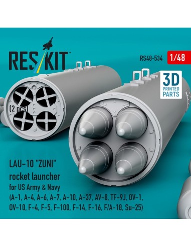 LAU-10 ZUNI rocket launcher for US Army & Navy (2 pcs) (A-1, A-4, A-6, A-7, A-10, A-37, AV-8, TF-9J, OV-1, OV-10, F-4, F-5, F-10