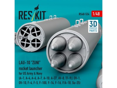 LAU-10 ZUNI rocket launcher for US Army & Navy (2 pcs) (A-1, A-4, A-6, A-7, A-10, A-37, AV-8, TF-9J, OV-1, OV-10, F-4, F-5, F-10