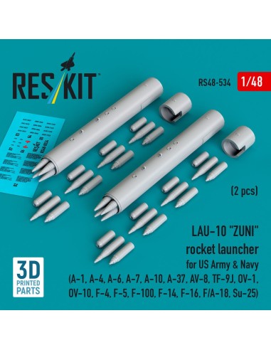 LAU-10 ZUNI rocket launcher for US Army & Navy (2 pcs) (A-1, A-4, A-6, A-7, A-10, A-37, AV-8, TF-9J, OV-1, OV-10, F-4, F-5, F-10