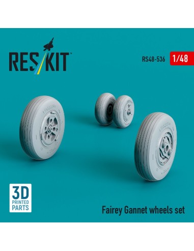 Fairey Gannet wheels set (3D Printed) 