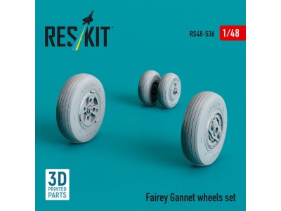 Fairey Gannet wheels set (3D Printed) 