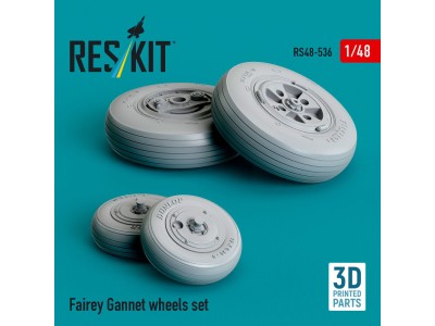 Fairey Gannet wheels set (3D Printed) 