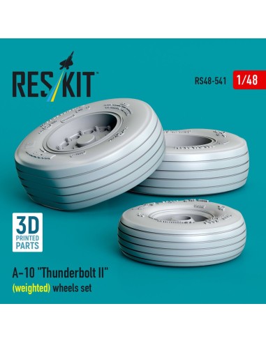 A-10 Thunderbolt II (weighted) wheels set (3D Printed) 