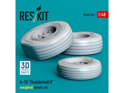 A-10 Thunderbolt II (weighted) wheels set (3D Printed) 