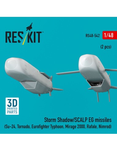 Storm Shadow/SCALP EG missiles (2 pcs) (Su-24, Tornado, Eurofighter Typhoon, Mirage 2000, Rafale, Nimrod) (3D Printed) 