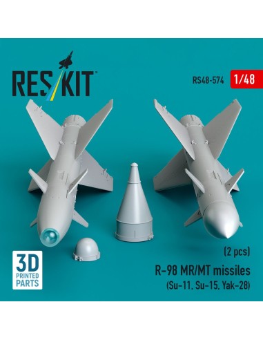 R-98 MR/MT missiles (2 pcs) (Su-11, Su-15, Yak-28) (3D Printed) 