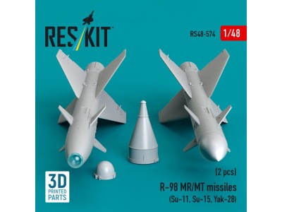 R-98 MR/MT missiles (2 pcs) (Su-11, Su-15, Yak-28) (3D Printed) 