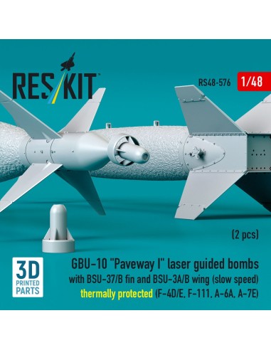 GBU-10 Paveway I laser guided bombs with BSU-37/B fin and BSU-3A/B wing (slow speed) thermally protected (2 pcs) (F-4D/E, F-111,