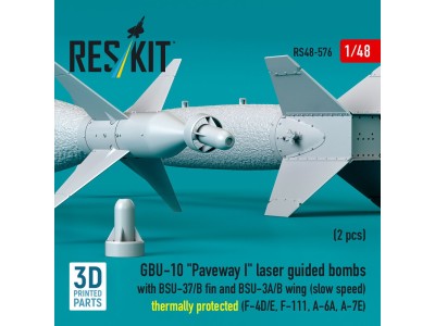 GBU-10 Paveway I laser guided bombs with BSU-37/B fin and BSU-3A/B wing (slow speed) thermally protected (2 pcs) (F-4D/E, F-111,