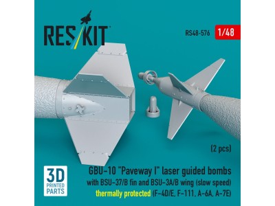 GBU-10 Paveway I laser guided bombs with BSU-37/B fin and BSU-3A/B wing (slow speed) thermally protected (2 pcs) (F-4D/E, F-111,