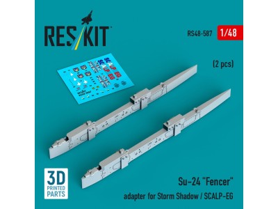 Su-24 Fencer adapter for Storm Shadow / SCALP-EG (2 pcs) (3D Printed) 