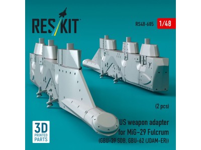 US weapon adapter for MiG-29 Fulcrum (2 pcs) (GBU-39 SDB, GBU-62 (JDAM-ER)) (3D Printed) 