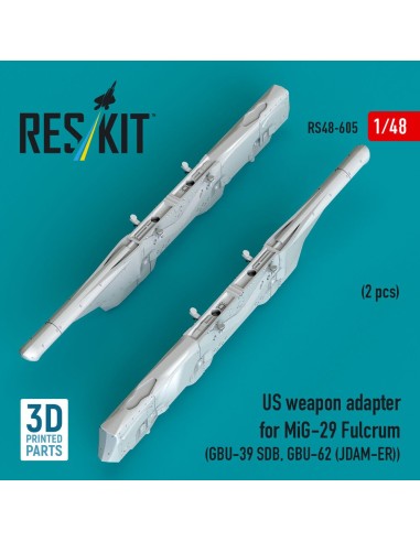 US weapon adapter for MiG-29 Fulcrum (2 pcs) (GBU-39 SDB, GBU-62 (JDAM-ER)) (3D Printed) 