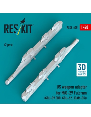 US weapon adapter for MiG-29 Fulcrum (2 pcs) (GBU-39 SDB, GBU-62 (JDAM-ER)) (3D Printed) 