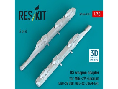 US weapon adapter for MiG-29 Fulcrum (2 pcs) (GBU-39 SDB, GBU-62 (JDAM-ER)) (3D Printed) 