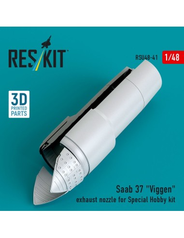 Saab 37 Viggen exhaust nozzle for Special Hobby kit (3D Printed) 