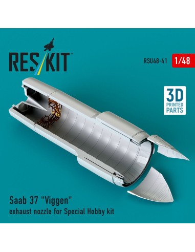 Saab 37 Viggen exhaust nozzle for Special Hobby kit (3D Printed) 
