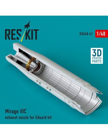 Mirage IIIC exhaust nozzle for Eduard kit (3D Printed) 