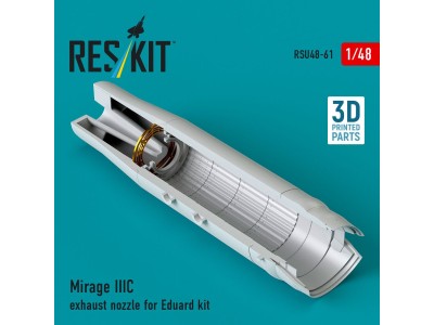 Mirage IIIC exhaust nozzle for Eduard kit (3D Printed) 