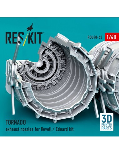 TORNADO exhaust nozzles for Revell / Eduard kit (3D Printed) 