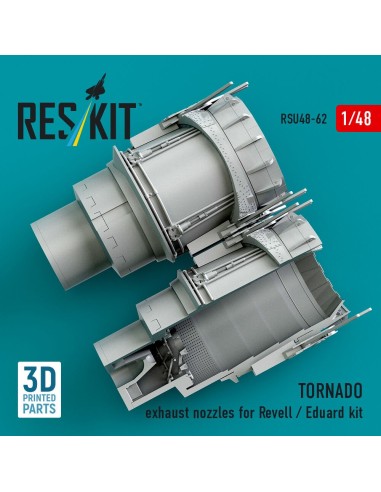 TORNADO exhaust nozzles for Revell / Eduard kit (3D Printed) 