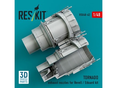 TORNADO exhaust nozzles for Revell / Eduard kit (3D Printed) 