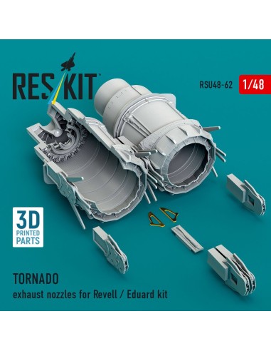 TORNADO exhaust nozzles for Revell / Eduard kit (3D Printed) 